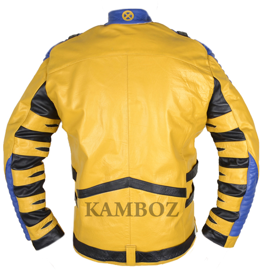 X-Men X ABS Yellow & Blue Jacket V3 | Kamboz.com | Men & Women Leather ...