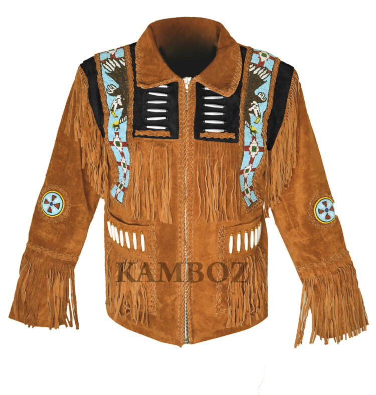 Western Leather Jacket D4V3 | More Color & Size Options | Kamboz.com