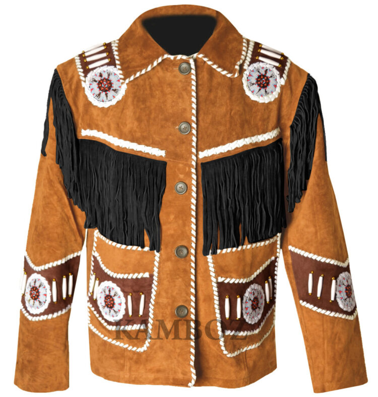 Western Leather Jacket D14V2 | More Color & Size Options | Kamboz.com