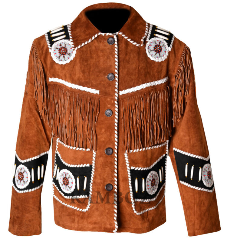 Western Leather Jacket D14V3 | More Color & Size Options | Kamboz.com