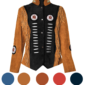 Western Leather Jacket D15V2 Multi-Color | Kamboz.com